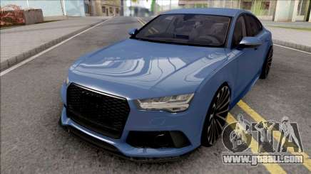 Audi RS7 Blue for GTA San Andreas