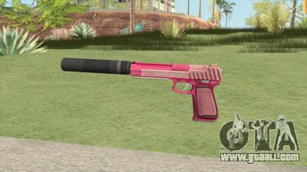Pistol .50 GTA V (Pink) Suppressor V1 for GTA San Andreas