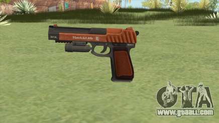Pistol .50 GTA V (Orange) Flashlight V1 for GTA San Andreas