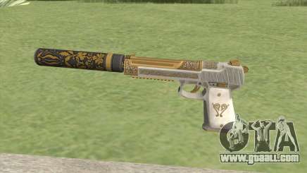 Pistol .50 GTA V (Luxury) Suppressor V1 for GTA San Andreas