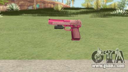 Pistol .50 GTA V (Pink) Flashlight V1 for GTA San Andreas