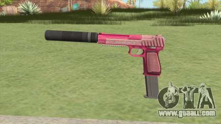 Pistol .50 GTA V (Pink) Suppressor V2 for GTA San Andreas