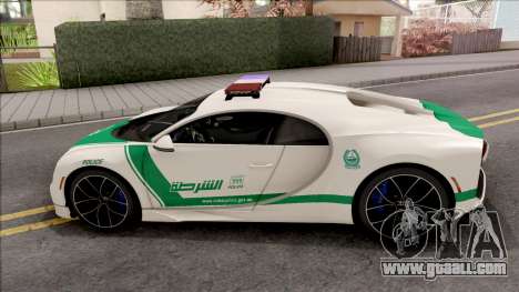 Bugatti Chiron 2017 Dubai Police for GTA San Andreas
