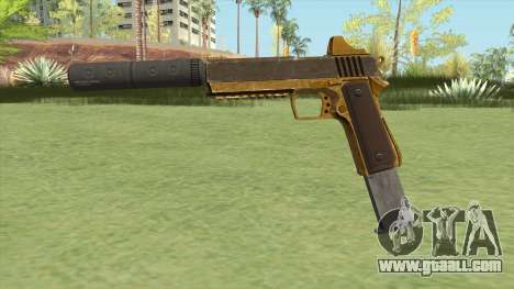 Heavy Pistol GTA V (Gold) Suppressor V2 for GTA San Andreas