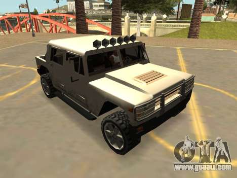 Mammoth Patriot Civil with badges & extras for GTA San Andreas