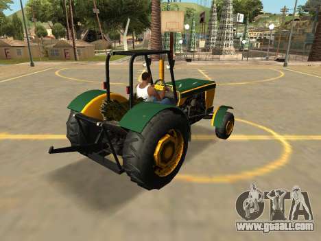 Stanley Tractor with Badges & Extras for GTA San Andreas