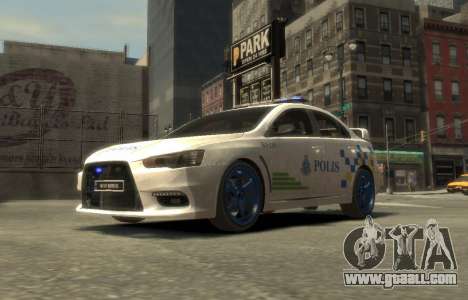 Mitsubishi Evo X Malaysian Police Car for GTA 4