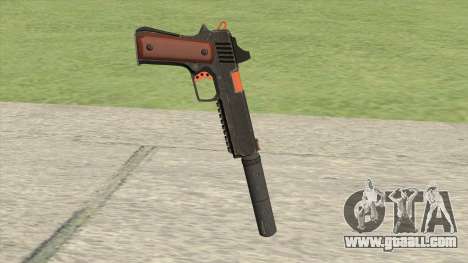 Heavy Pistol GTA V (Orange) Suppressor V1 for GTA San Andreas