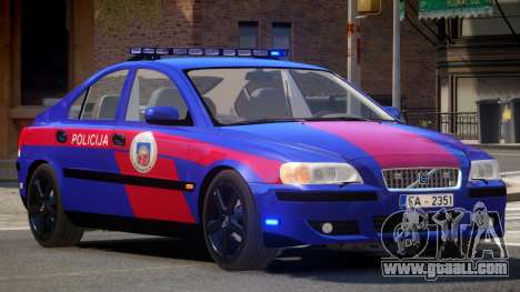 Volvo S60R Police V1.0 for GTA 4