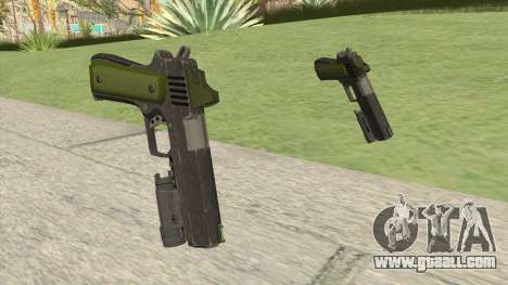 Heavy Pistol GTA V (Green) Flashlight V1 for GTA San Andreas
