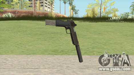 Heavy Pistol GTA V (OG Black) Suppressor V2 for GTA San Andreas