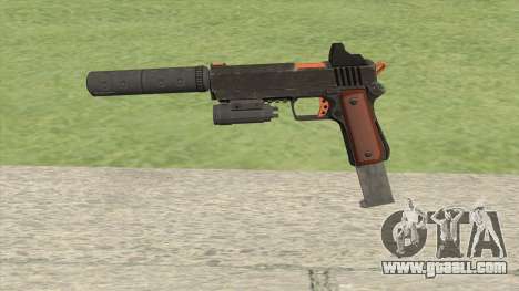 Heavy Pistol GTA V (Orange) Full Attachments for GTA San Andreas