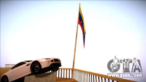 Flag Venezuela in mount Chiliad Remastered for GTA San Andreas