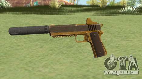 Heavy Pistol GTA V (Gold) Suppressor V1 for GTA San Andreas