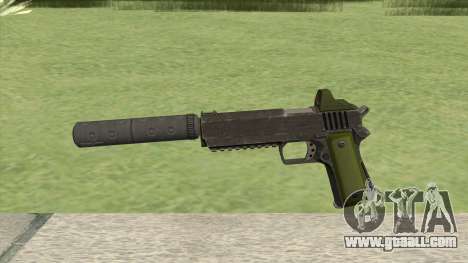 Heavy Pistol GTA V (Green) Suppressor V1 for GTA San Andreas