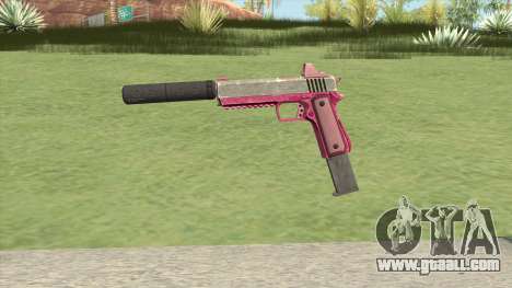 Heavy Pistol GTA V (Pink) Suppressor V2 for GTA San Andreas
