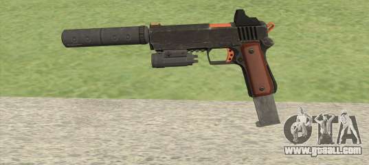 Heavy Pistol GTA V (Orange) Full Attachments for GTA San Andreas