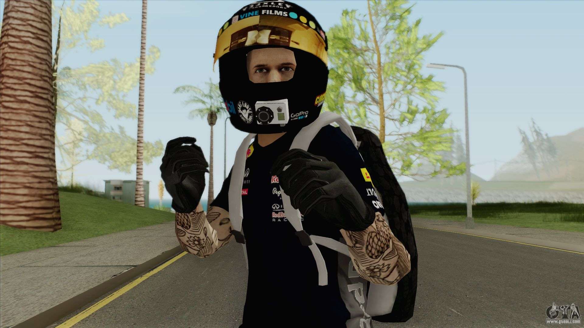 Random Male (Motorcycle Helmet) for GTA San Andreas