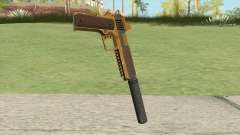 Heavy Pistol GTA V (Gold) Suppressor V1 for GTA San Andreas