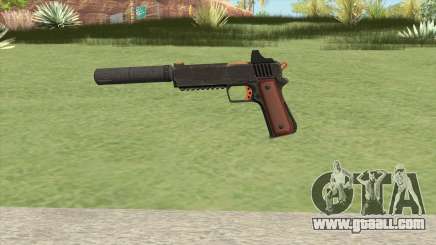Heavy Pistol GTA V (Orange) Suppressor V1 for GTA San Andreas