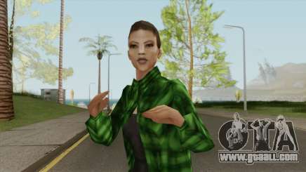 Gang Girl V2 (Grove Street) for GTA San Andreas