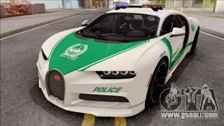 Bugatti Chiron 2017 Dubai Police for GTA San Andreas