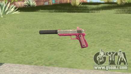 Heavy Pistol GTA V (Pink) Suppressor V1 for GTA San Andreas