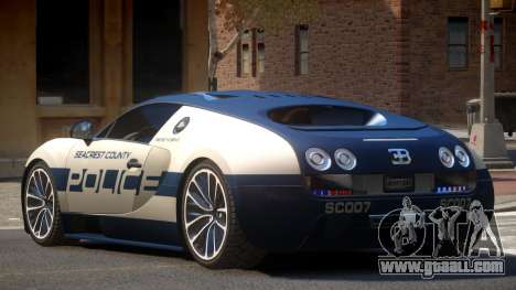 Bugatti Veryon Police V1.0 for GTA 4