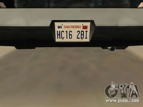 Declasse Sabre GT-Turbo (VehFuncs-Badges-Extras) for GTA San Andreas