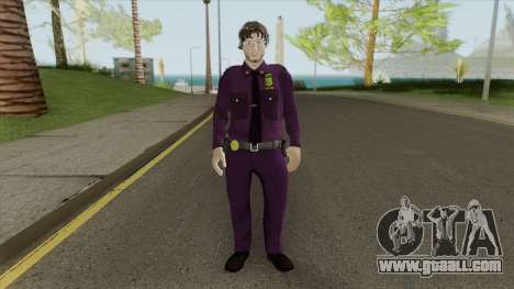 Purple Policeman (HQ) for GTA San Andreas
