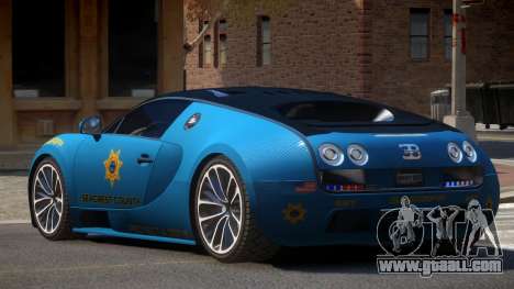 Bugatti Veryon Police V1.1 for GTA 4