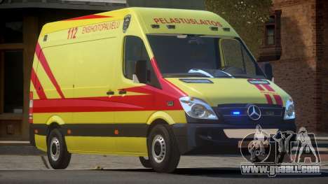 Mercedes Benz Sprinter Ambulance for GTA 4