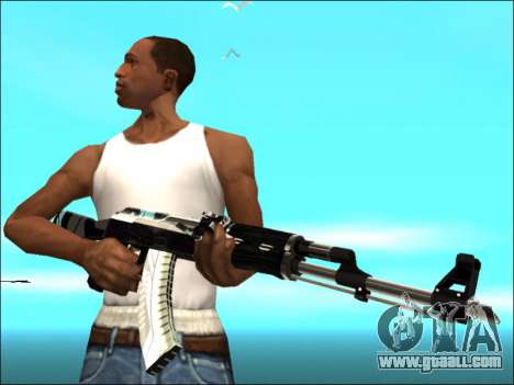 Pak weapons White Gold for GTA San Andreas