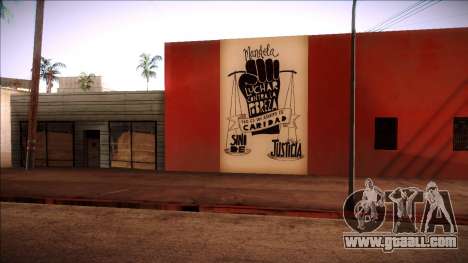 Mural of Mandela on poverty for GTA San Andreas