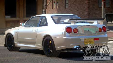 Nissan Skyline R34 E-Style for GTA 4