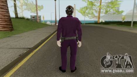 Purple Policeman (HQ) for GTA San Andreas