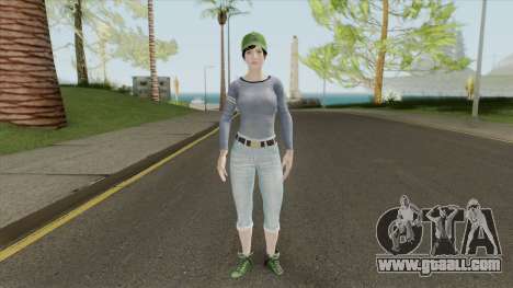PUBG Female Skin (Varsity Jacket Outfit) for GTA San Andreas