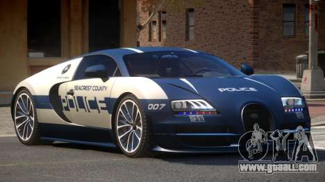 Bugatti Veryon Police V1.0 for GTA 4