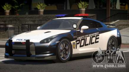 Nissan GT-R Police V1.0 for GTA 4