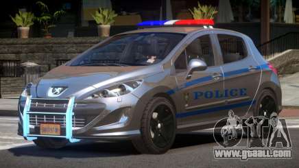 Peugeot 308 Police for GTA 4