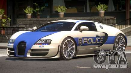 Bugatti Veryon Police V1.2 for GTA 4