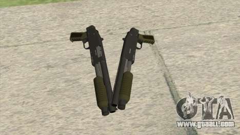Sawed-Off Shotgun GTA V (Green) for GTA San Andreas