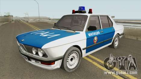 BMW 525E (E28) Police 1987 for GTA San Andreas