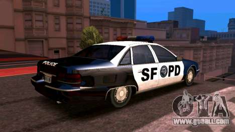 Chevrolet Caprice 1993 SFPD SA Style for GTA San Andreas