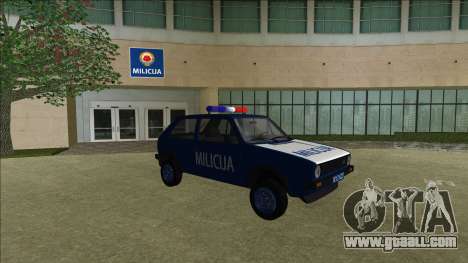 VW Golf Mk1 Yugoslav Yugoslav Milicija (police) for GTA Vice City