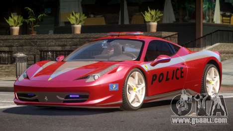 Ferrari 458 TR Police for GTA 4