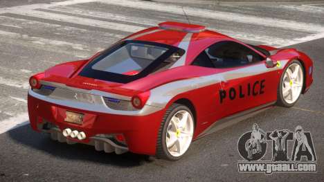 Ferrari 458 TR Police for GTA 4
