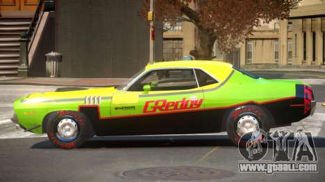 1969 Plymouth Cuda GT PJ4 for GTA 4