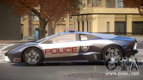 Lamborghini Reventon MS Police for GTA 4
