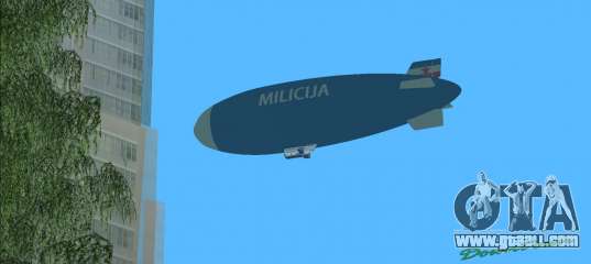 Dirigible of Yugoslav Milicija (police) for GTA Vice City